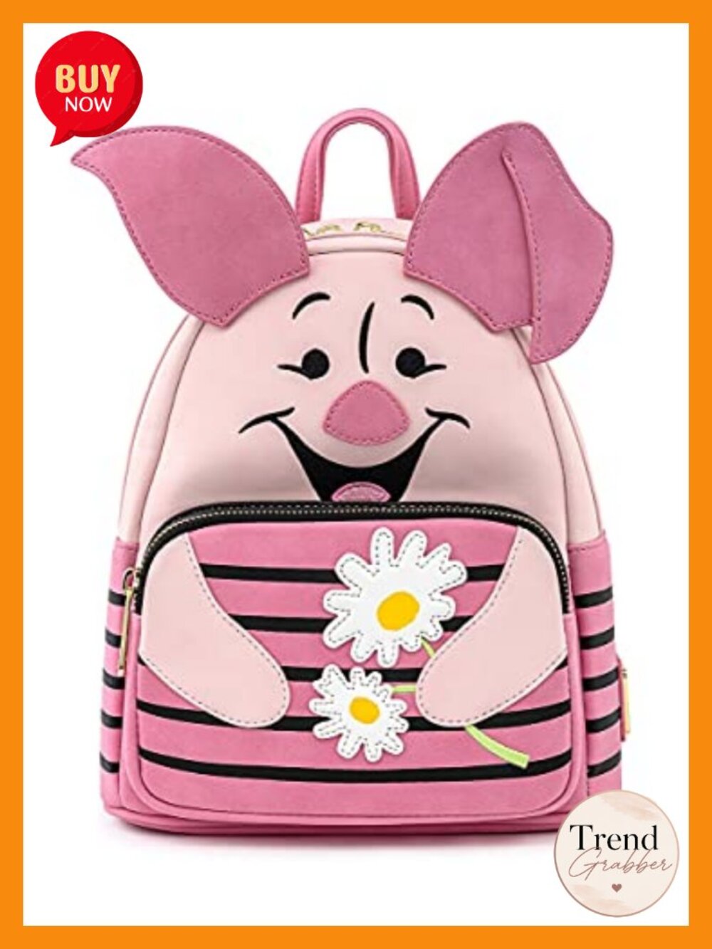 Loungefly Winnie the Pooh Piglet Cosplay Double Strap Shoulder Bag Faux Leather